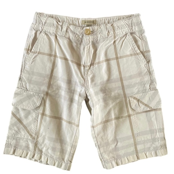 Burberry Cargo Plaid Shorts Boys 10 Years - Picture 1 of 9